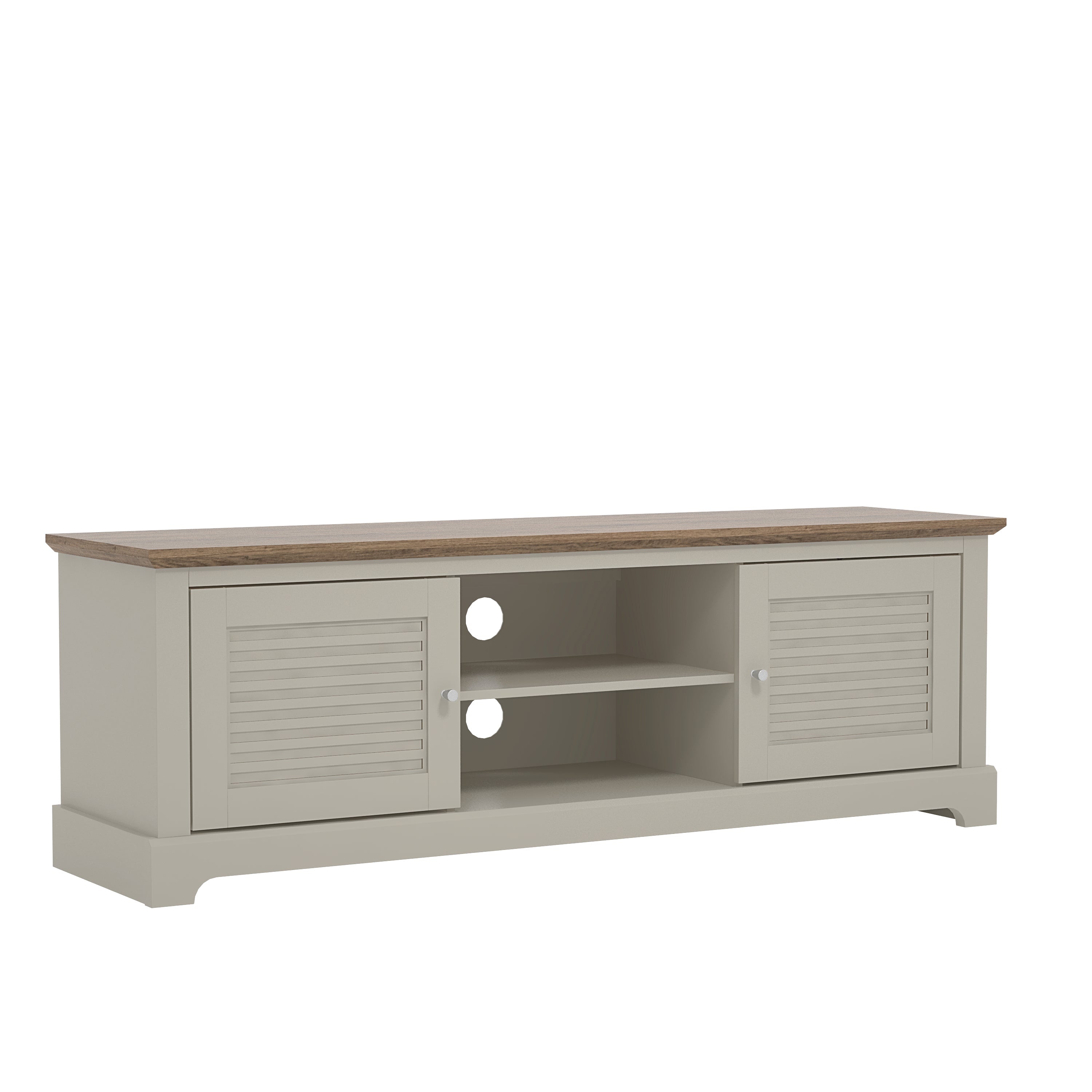 Salcombe TV Unit Light Grey – GFW, view 4