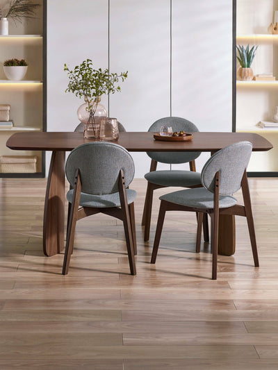 Artemis Walnut and Grey Dining Chairs (Set of 2) – Julian Bowen, view 14