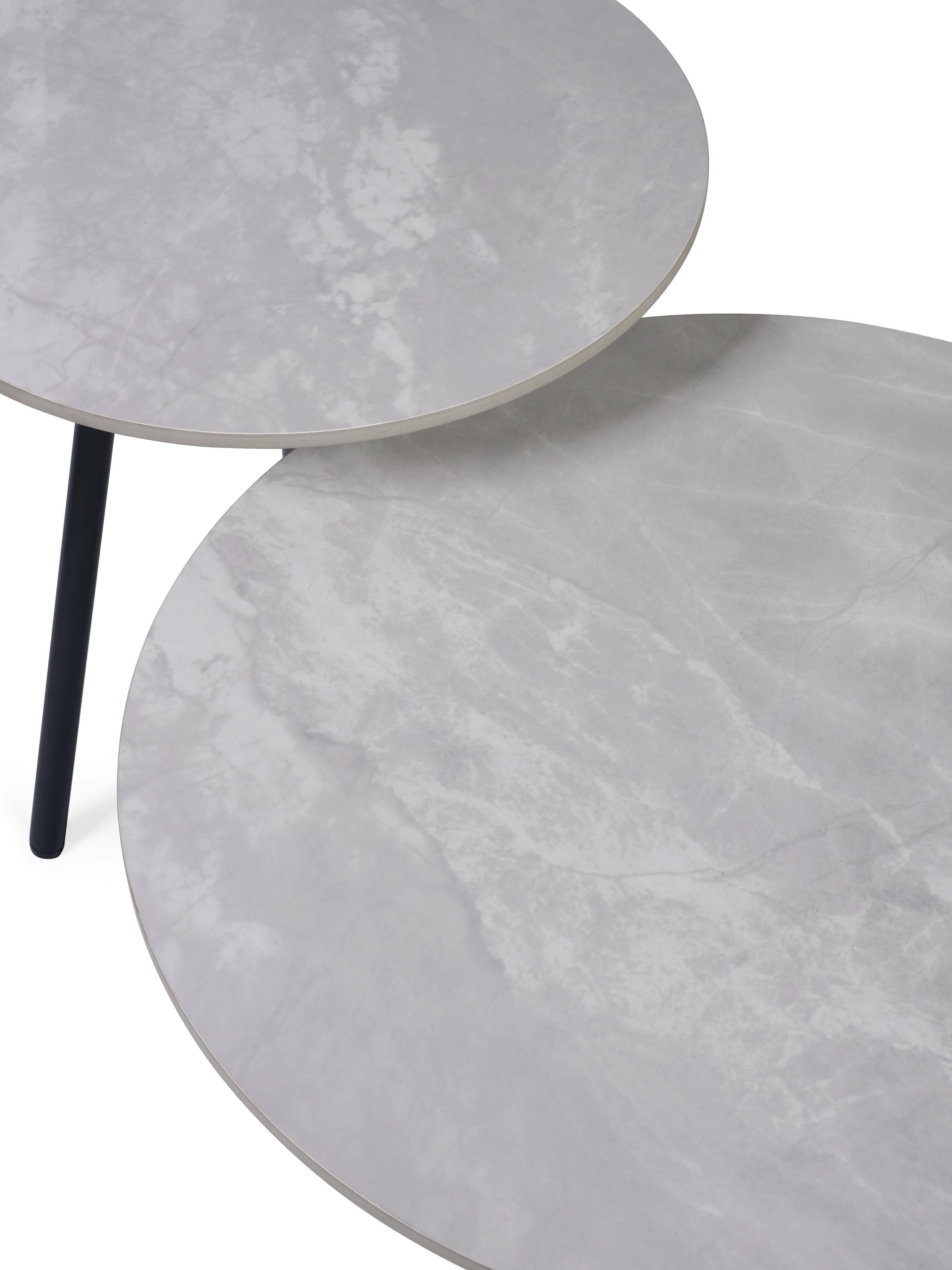 Casper Set of Side Tables Grey – Julian Bowen, view 5