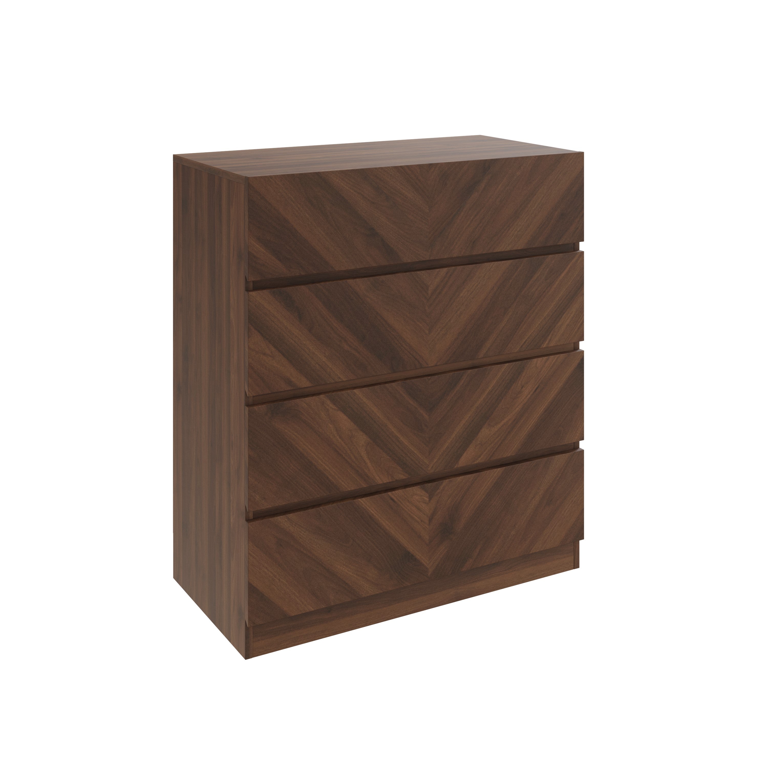 Catania 4 Drawer Chest Royal Walnut – GFW, view 5
