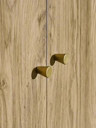 Ingrid 2 Door Wardrobe Oak – Julian Bowen, view 7