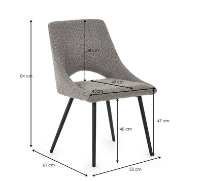 Luca Round Table & 4 Iris Ivory Chairs