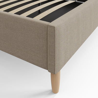 Florence Boucle Ottoman Bed Natural Stone – GFW, view 10