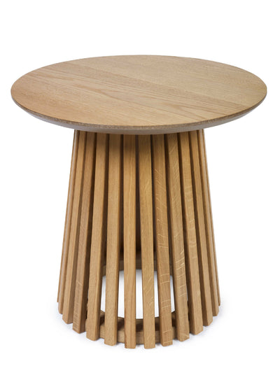 Ollie Natural Oak 45cm Round Lamp Table – Julian Bowen