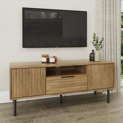 Nervata TV Unit Oak – GFW, view 2