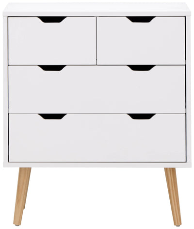 Nyborg 2+2 Drawer Chest – White