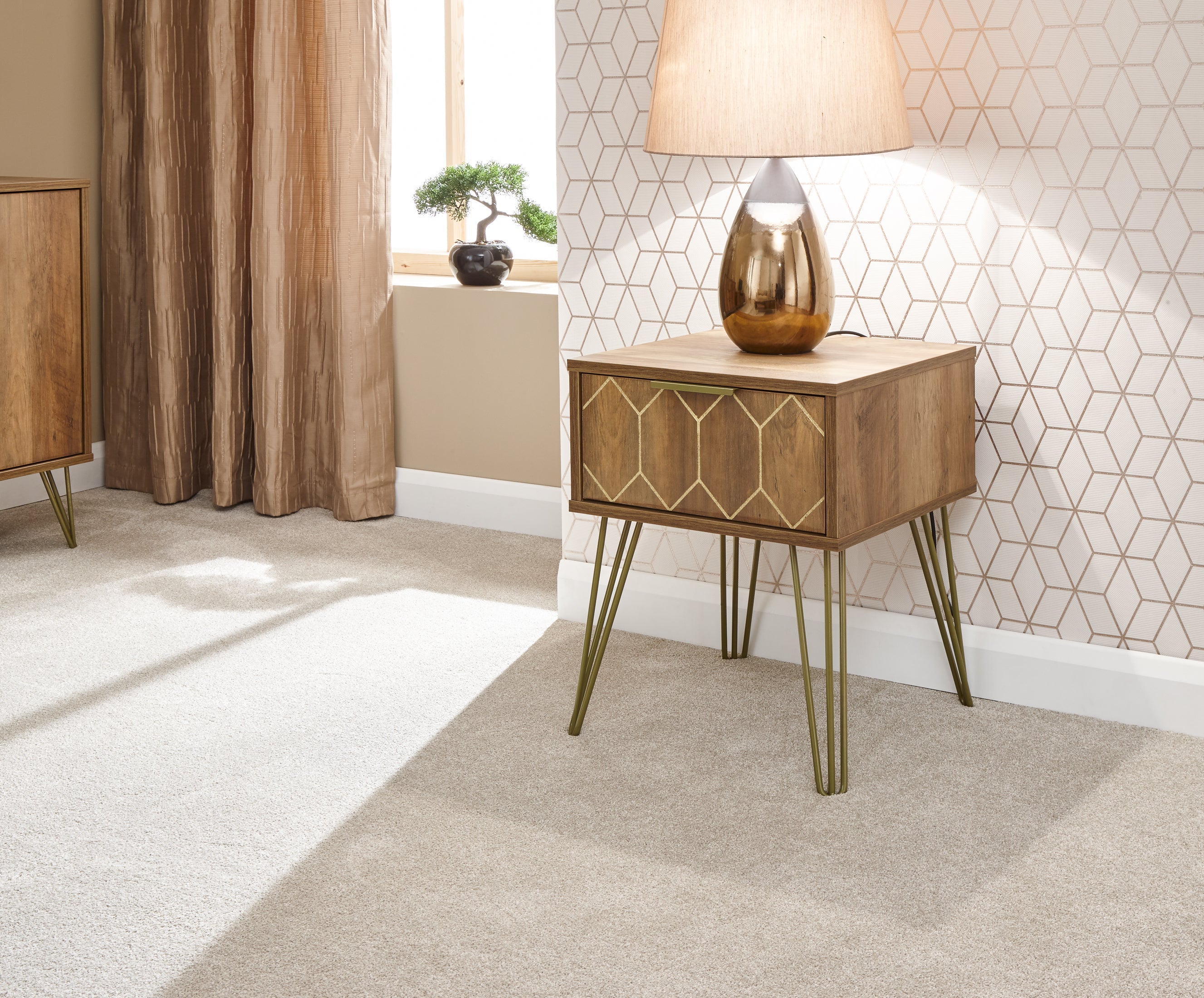 Orleans Lamp Table Mango – GFW, view 2