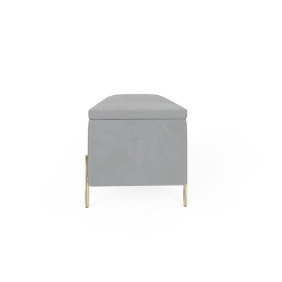 Mystica Ottoman Storage Bench Grey – GFW, view 7