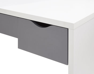Elizabeth Dressing Table Set – White & Grey