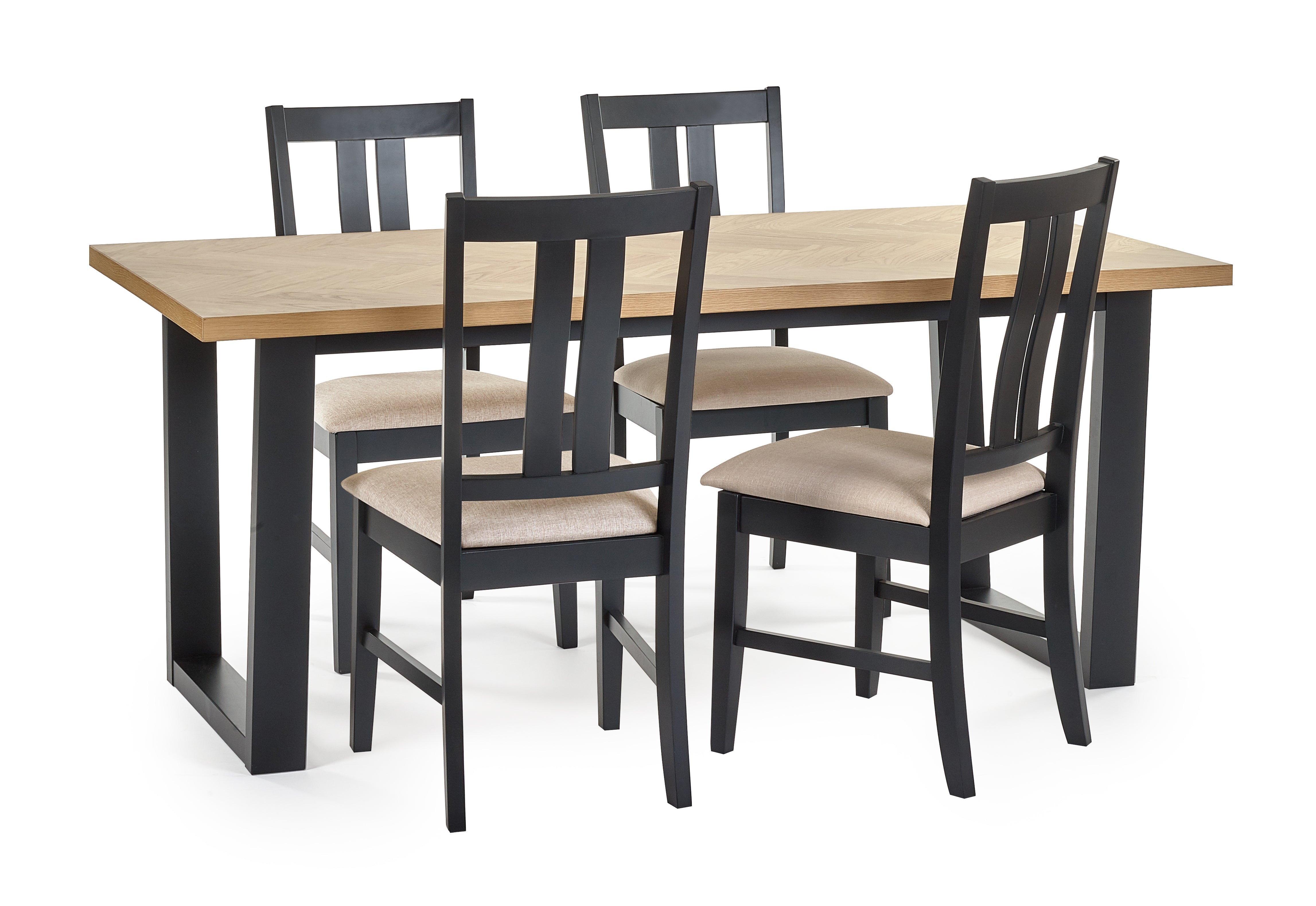 Hilton Dining Table and 4 Hilton Dining Chairs