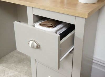 Lancaster Study Desk Grey – GFW, view 6