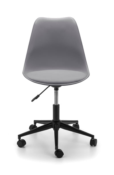 Erika Office Chair - Grey/Black – Julian Bowen, view 2