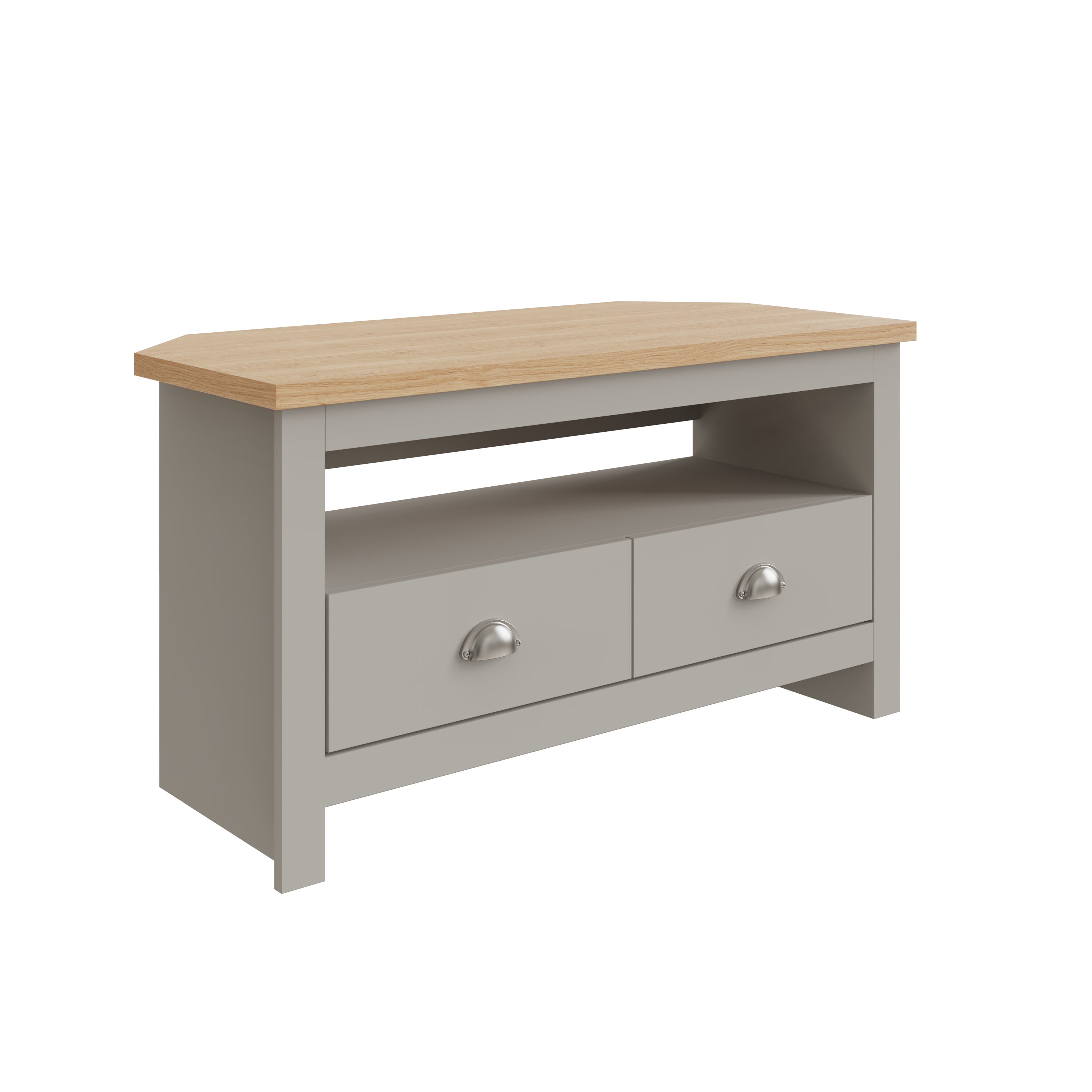Lancaster Corner TV Unit Grey – GFW