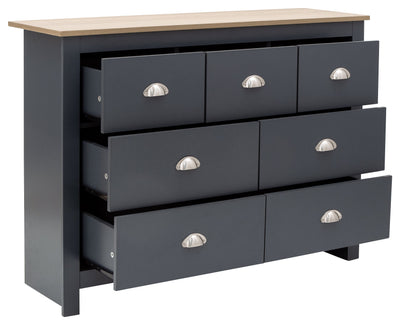 Lancaster Merchants Chest Slate Blue – GFW, view 12
