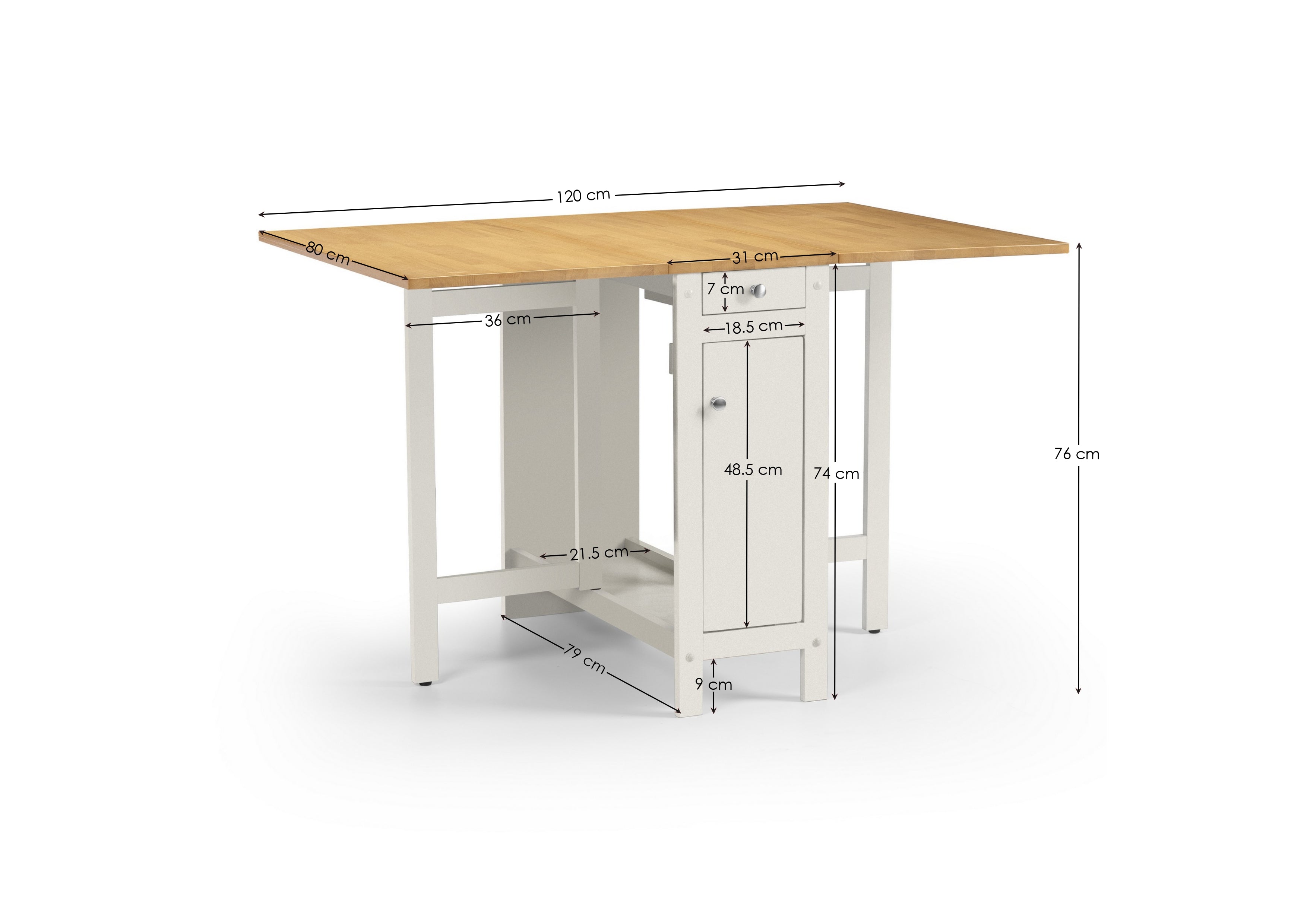 Savoy Dining Set - White/Natural – Julian Bowen, view 6