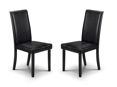 Hudson Black Dining Chairs (Set Of 2) – Julian Bowen
