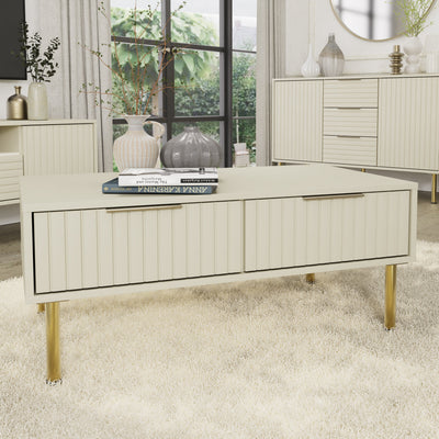 Nervata Coffee Table Ivory – GFW, view 2