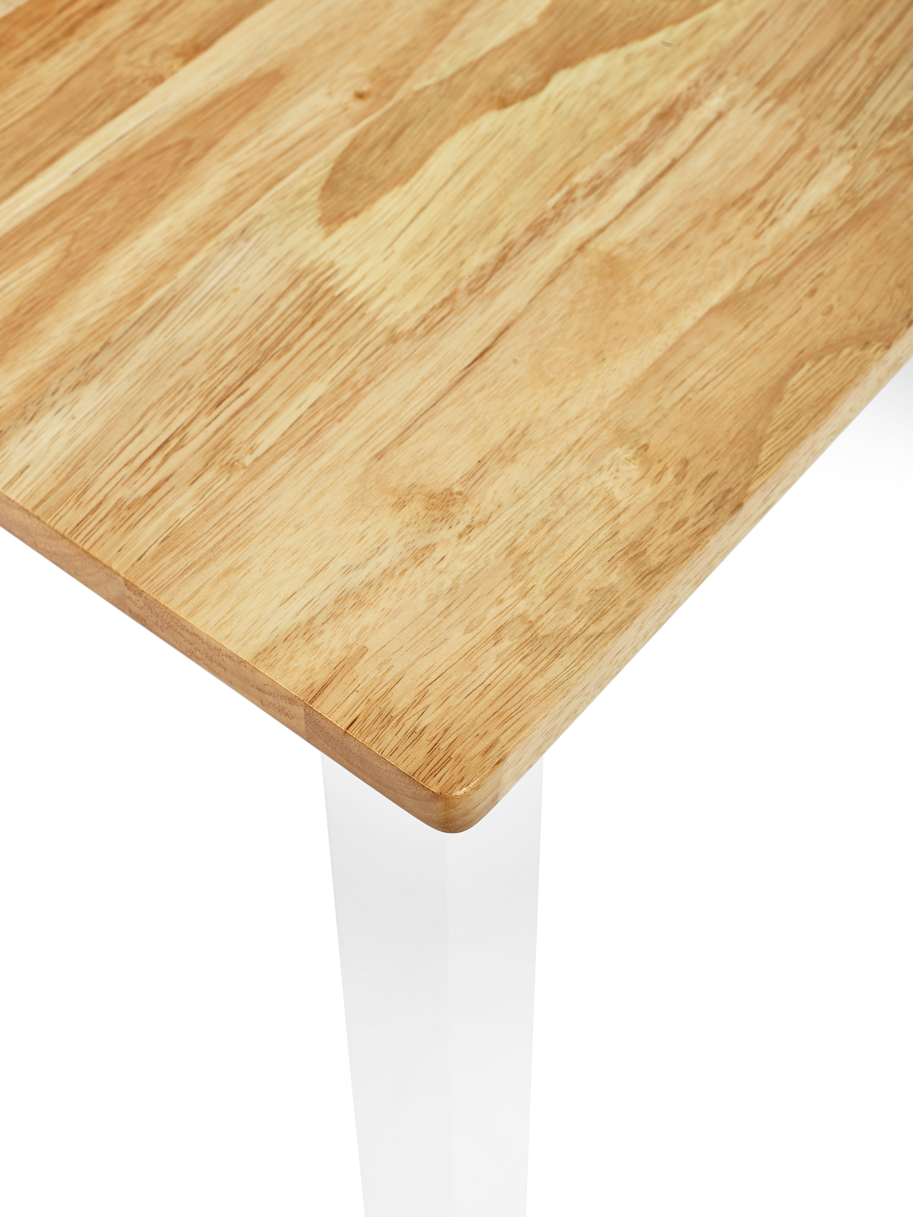 Linwood White and Oak 69cm Square Dining Table – Julian Bowen, view 5