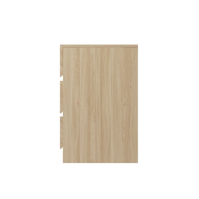 Catania 3 Drawer Bedside Table Euro Oak – GFW, view 4