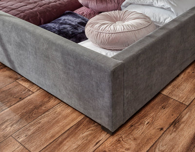 Dakota Ottoman Bed With Solid Base Grace Pewter – GFW, view 7