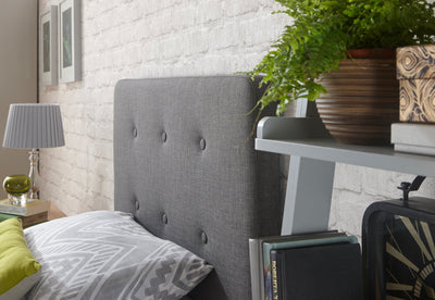 Ashbourne Fabric Upholstered Bed Grey – GFW, view 19