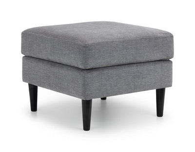 Julian Bowen Ottoman Hayward Ottoman - Dark Grey Chenille Fabric Bed Kings