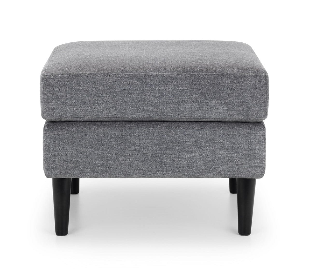 Julian Bowen Ottoman Hayward Ottoman - Dark Grey Chenille Fabric Bed Kings