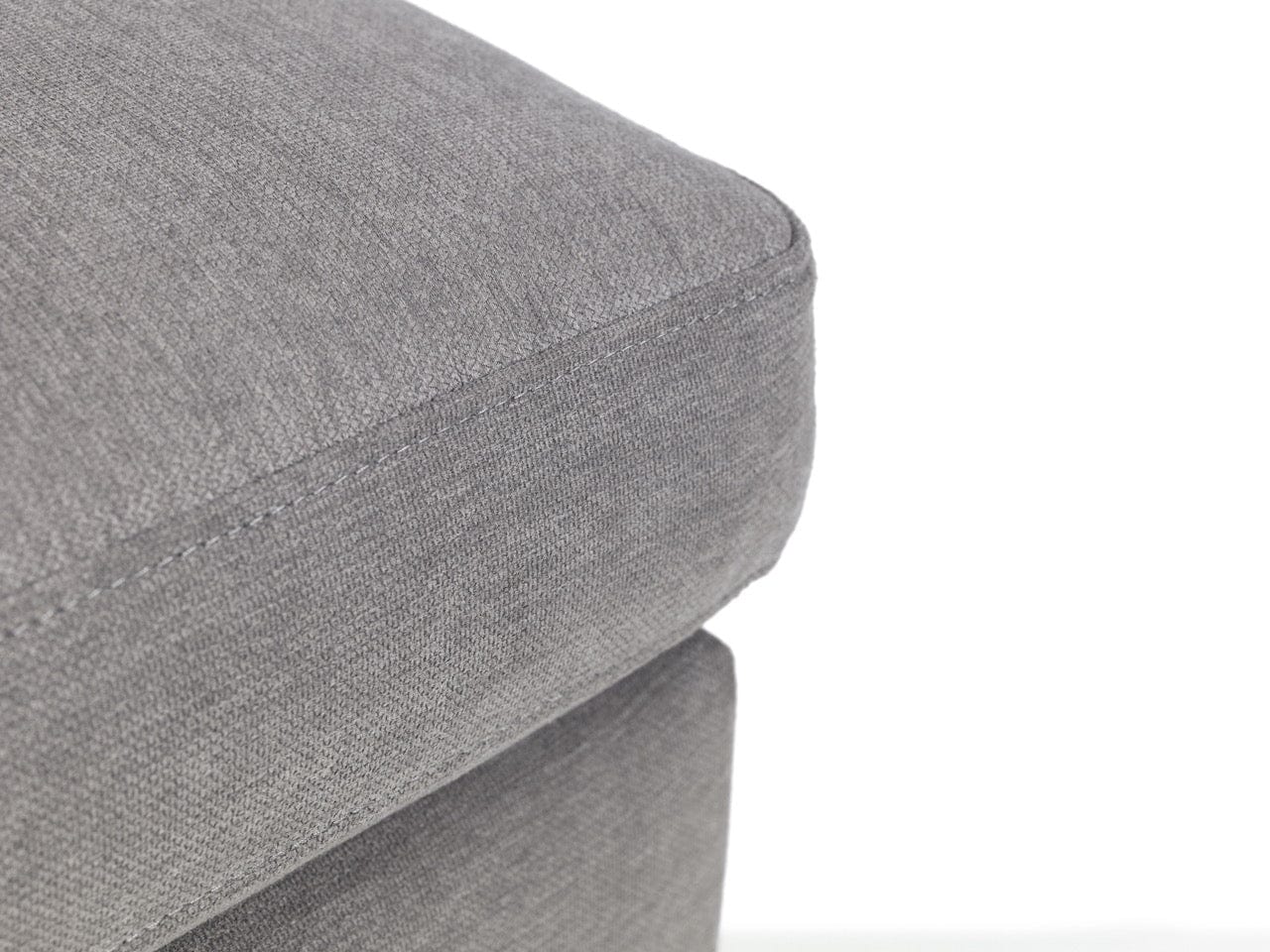 Julian Bowen Ottoman Monza Ottoman - Grey Bed Kings