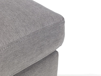 Julian Bowen Ottoman Monza Ottoman - Grey Bed Kings
