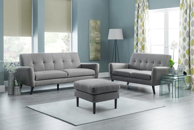 Julian Bowen Ottoman Monza Ottoman - Grey Bed Kings