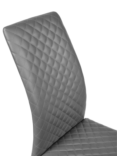 Xavier Grey Upholstered Cantilever Dining Chairs (Set of 4) – Julian Bowen, view 5