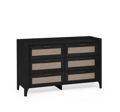 Sydney 6 Drawer Wide Chest - Black Ash – Julian Bowen
