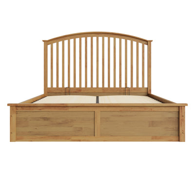 Madrid Wooden Ottoman Bed Oak – GFW, view 7