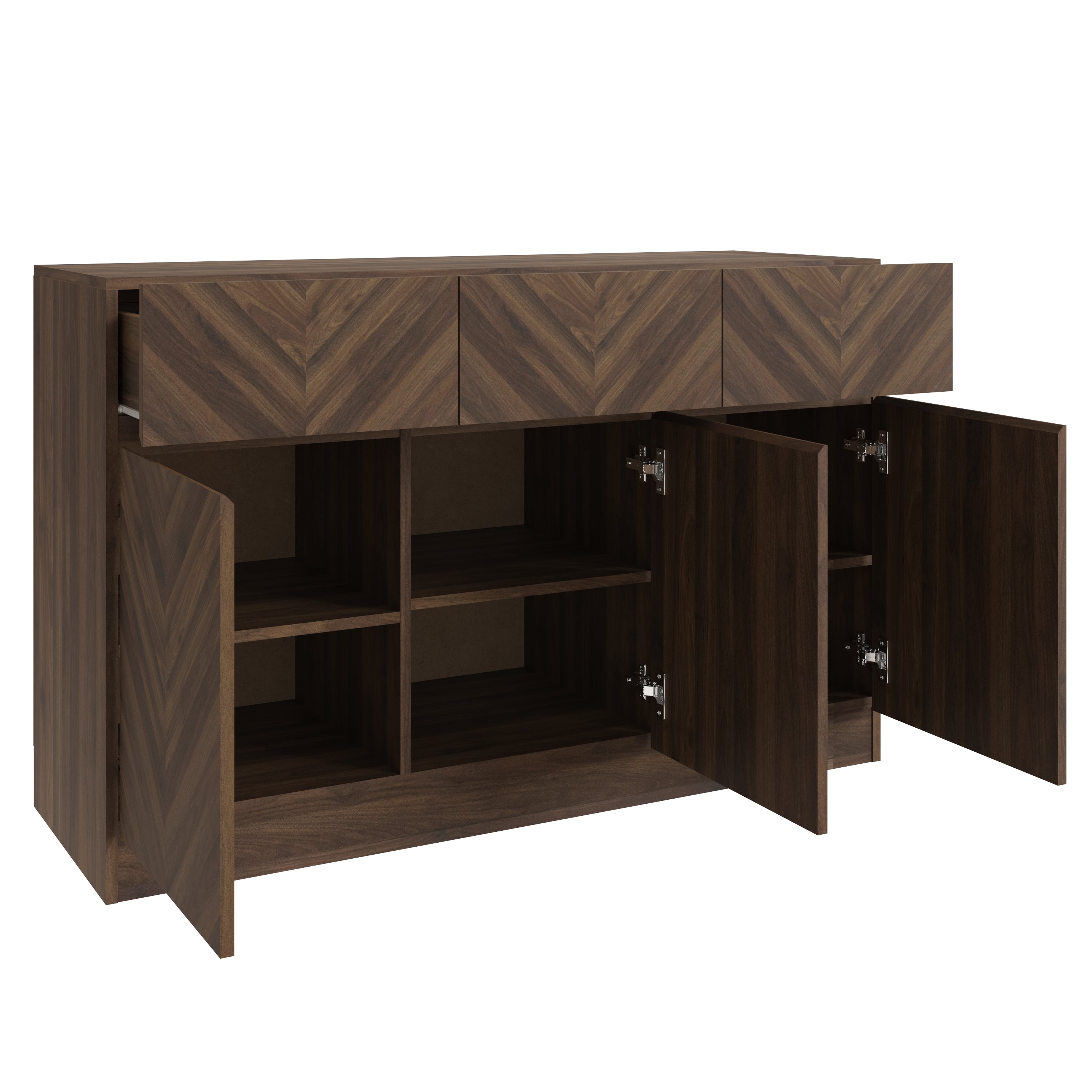 Catania Large Sideboard Royal Walnut – GFW, view 5