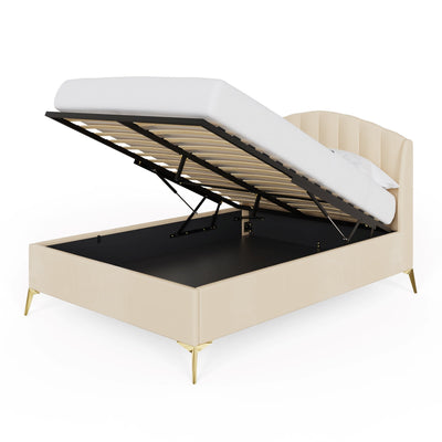 Pettine End Lift Ottoman Bed - Natural – GFW, view 6