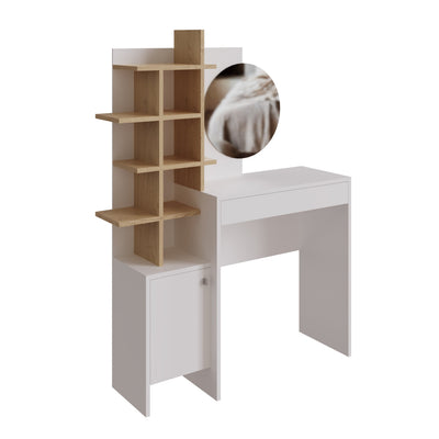 Freyja Dressing Table White/Oak – GFW