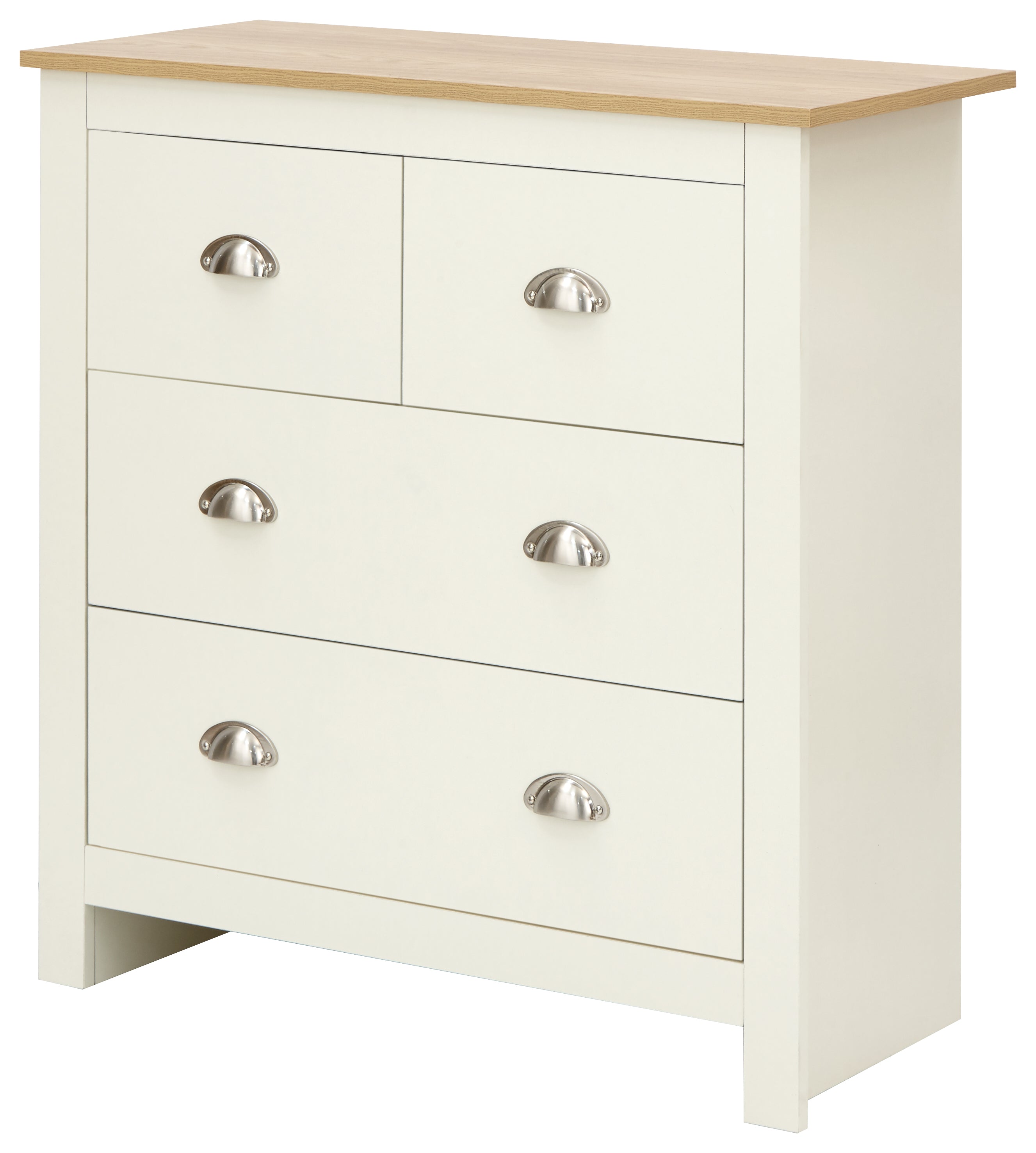 Lancaster 2+2 Drawer Chest Cream – GFW, view 10