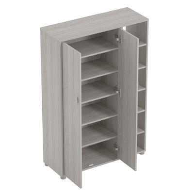 Bideford Tall Shoe Cabinet Warm Grey Oak – GFW, view 7