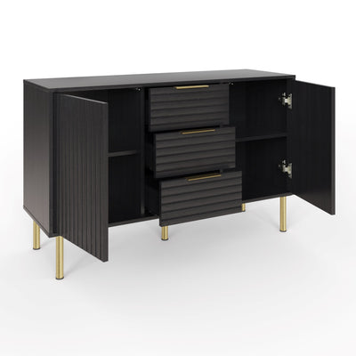 Nervata Sideboard Black – GFW, view 5
