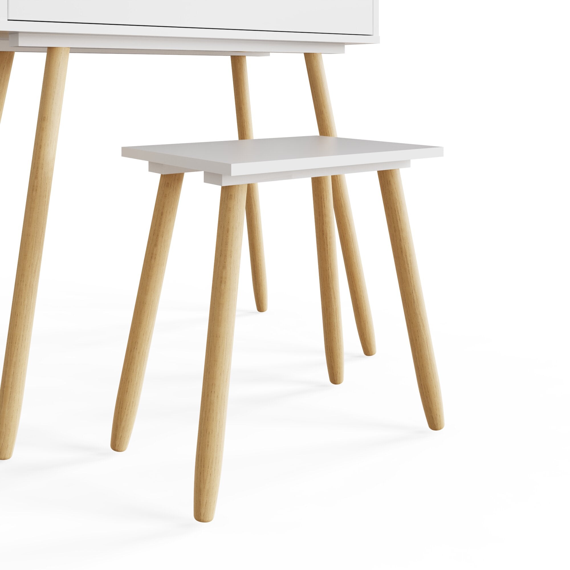 Signy Led Dressing Table With Stool – GFW, view 6