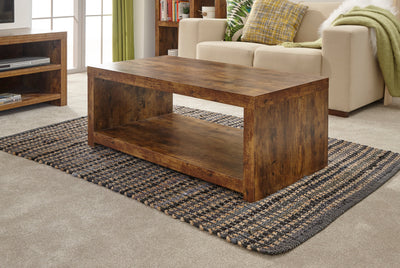 Jakarta Coffee Table With Shelf Mango – GFW, view 6