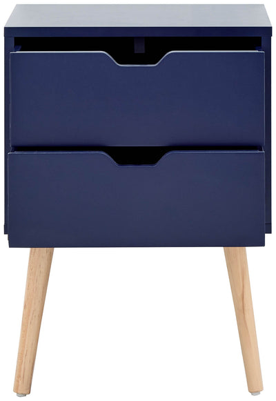 Nyborg Single 2 Drawer Bedside Nightshadow – Nightshadow