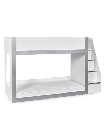 Gaia Bunk Bed - White and Silver – Julian Bowen