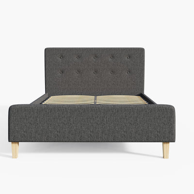 Ashbourne Fabric Upholstered Bed Grey – GFW, view 11