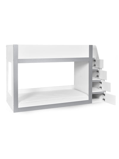 Gaia Bunk Bed - White and Silver – Julian Bowen, view 3