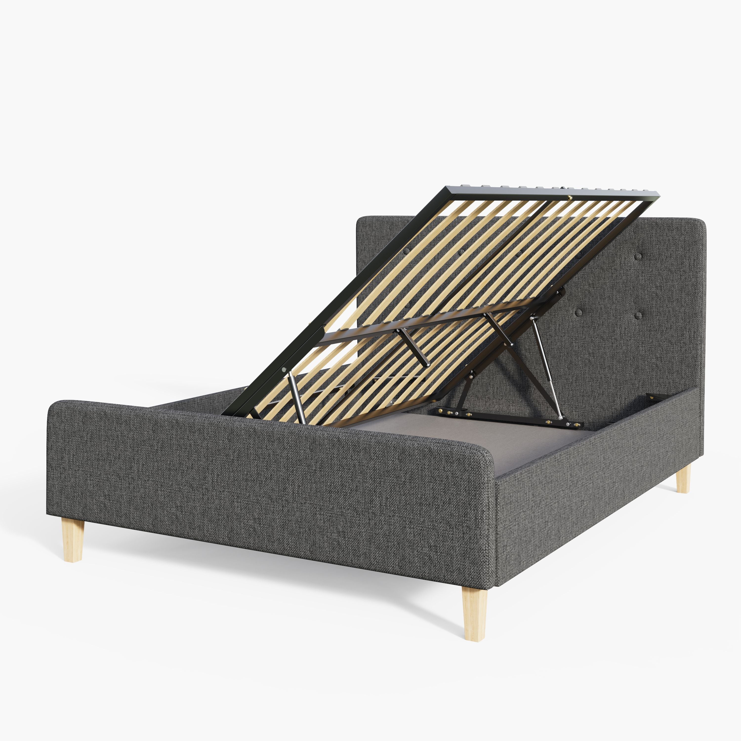 Ashbourne Ottoman Bed Dark Grey – GFW, view 19