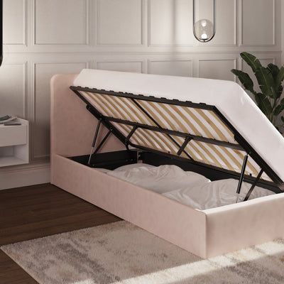 Chiswick Ottoman Bed Frame - Soft Pink – GFW, view 3