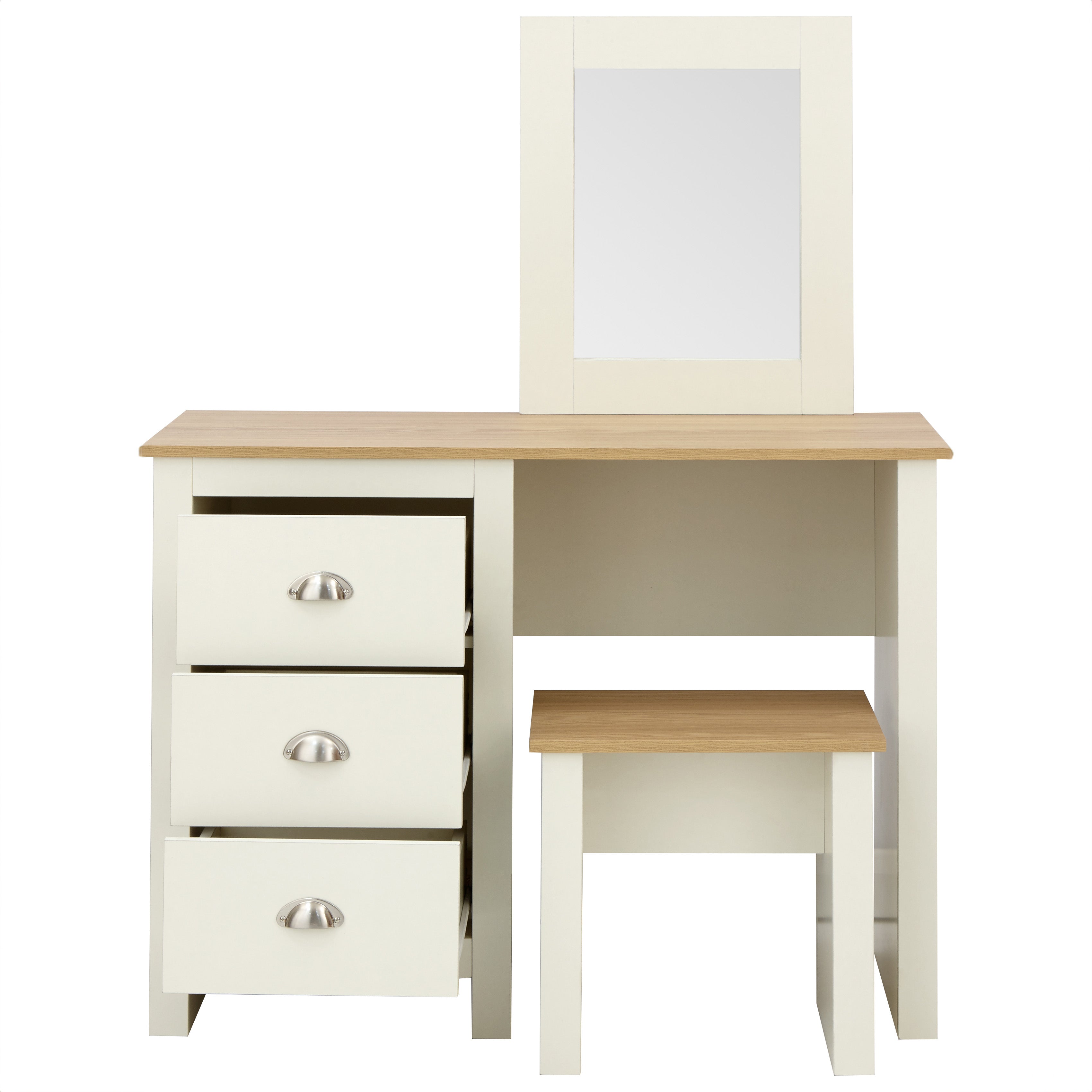 Lancaster Dressing Table Set Cream – GFW, view 12