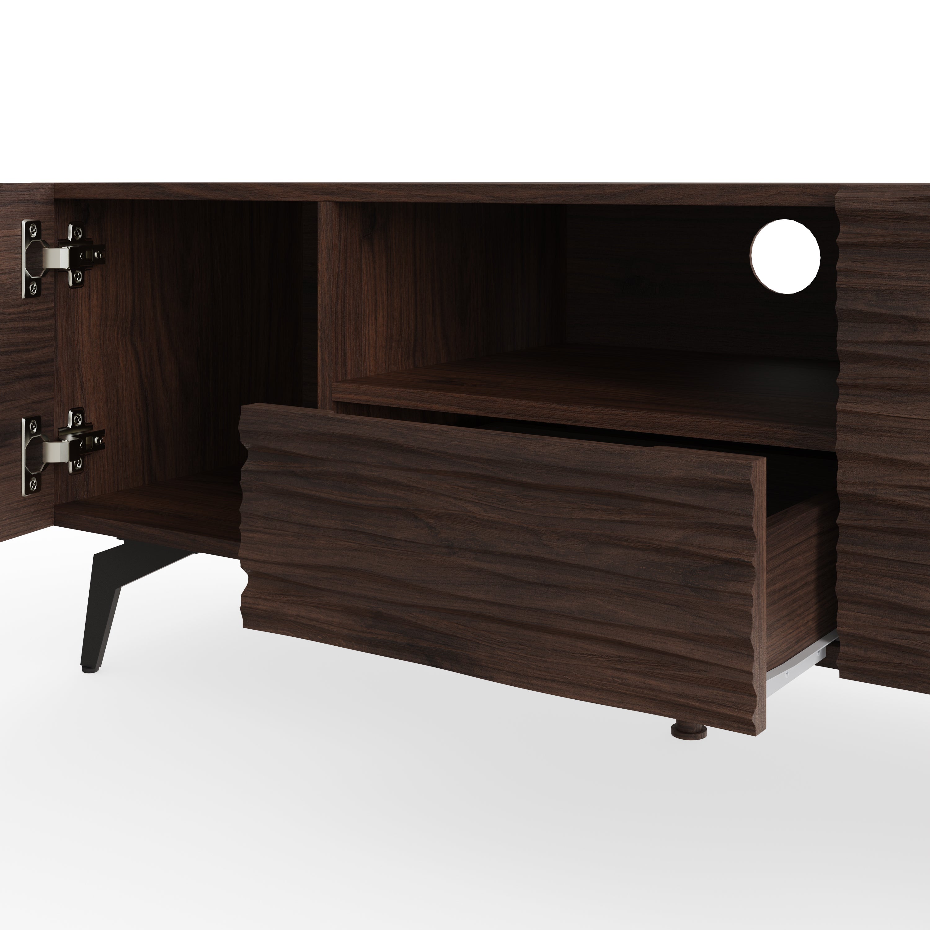 Bantham Tv Unit Dark Walnut – GFW, view 5