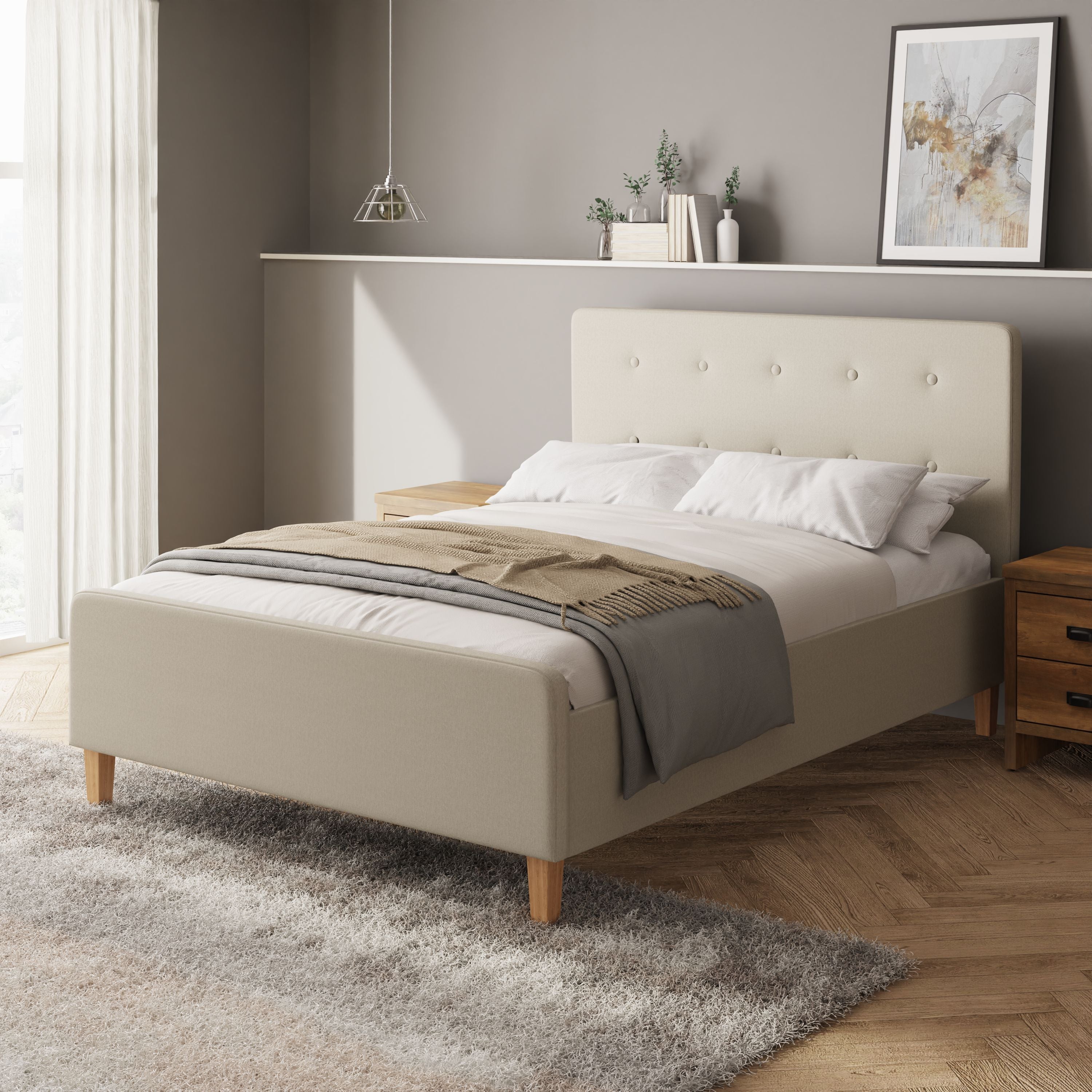Ashbourne Ottoman Bed Natural – GFW, view 16